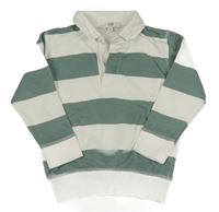 Bielo-zelená pruhovaná mikina Peacocks