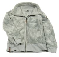 Svetlosivá prepínaci zateplená mikina s golierom Yigga