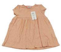 Nové - Ružové rebrované šaty Pep&Co