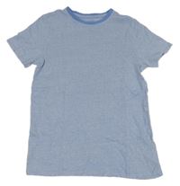 Světlemodro-biele melírované tričko Primark