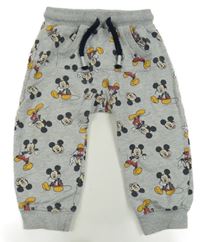 Sivé tepláky s Mickeym Disney