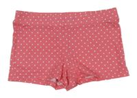 Ružové bodkovaná é bavlnené kraťasy H&M