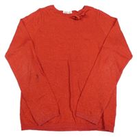 Červený trblietavý sveter s 3D mašlou H&M