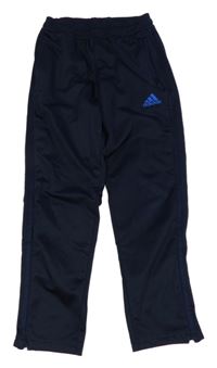 Tmavomodré sportovní tepláky Adidas