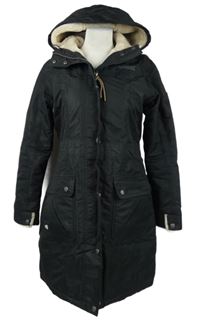 Dámský černý šusťákový zimní outdoorový kabát s kapucí Regatta 