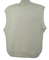 Nové - Dámska smotanová svetrová vlnená vesta H&M