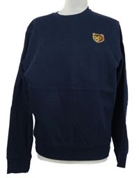 Pánská tmavomodrá mikina s medvídkem 