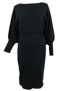 Dámské černé svetrové šaty Shein 