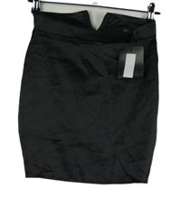 Nové - Dámska čierna saténová minisukňa PrettyLittle Thing