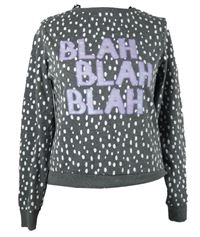 Dámské šedé vzorované triko s nápisem George 