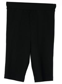 Dámské černé žebrované elastické kraťasy H&M