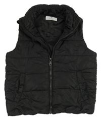 Čierna šušťáková zateplená vesta H&M
