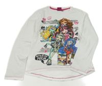 Biele tričko s Monster high