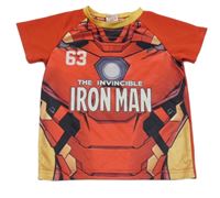 ČErvené sportovní tričko Iron Man Marvel
