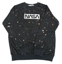 Čierna galaktická mikina s nápisom H&M