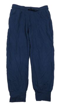 Tmavomodré ľahké tepláky H&M