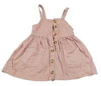 Ružové rifľové prepínaci šaty Denim Co.