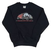 Tmavomodrá mikina s autom Russell