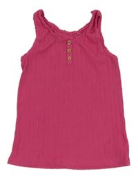 Tmavoružový top s gombíky