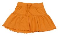 Oranžová bavlnená sukňa C&A