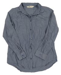 Modro-šedá košile H&M