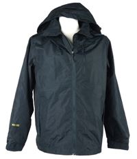 Pánská černá šusťáková jarní funkční bunda s odepínací kapucí 