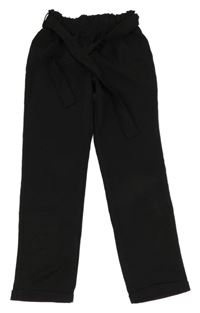 Čierne paper bag nohavice Zeeman