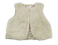 Svetlobéžová kožušinová podšitá vesta C&A