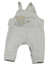 Světlešedé melírované laclové tepláky s Dumbem Matalan