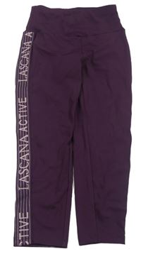 Lilkové športové legíny s nápismi