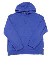 Modrá mikina s nápisom a kapucňou George