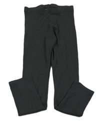 Antracitové rebrované legíny H&M