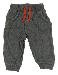 Tmavosivé melírované tepláky TU