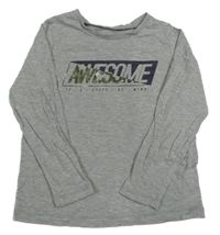 Sivé tričko s nápisom George