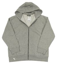 Nové - Sivá prepínaci mikina s kapucňou Next