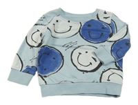 Svetlomodrá mikina so smajlky George