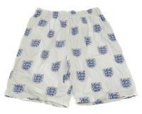 Bílé pyžamové fotbalové kraťasy - England M&S