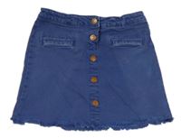 Modrá rifľová prepínaci sukňa Zara