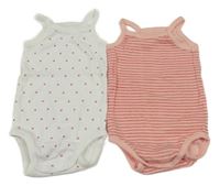 2x tílkové body - bílé s hvězdicemi + pruhované