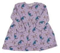 Levandulové teplákové šaty so Stitchem a Angelou George