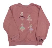 Ružová mikina s myškami C&A