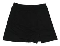 Čierna tepláková sukňa s všitými kraťasy Primark