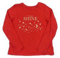 Červené tričko s hviezdičkami St. Bernard
