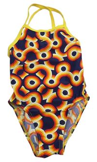 Farebné vzorované jednodielne plavky Speedo
