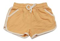 Broskvové teplákové kraťasy s prúžkami zn. Primark