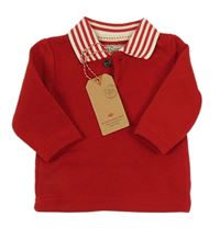 Červená mikina s límečkem Lee Cooper