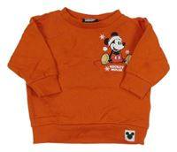 Oranžová mikina s Mickeym Disney