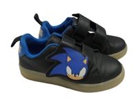 Čierno-modré koženkové topánky so Sonicem H&M vel. 31