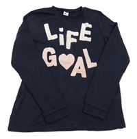 Tmavomodrá mikina s nápisom C&A vel. 176