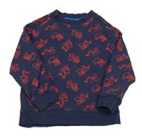 Tmavomodrá mikina s bagrami Mothercare